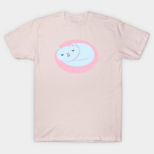 Purr Oval T-Shirt by Secret Agent Jo